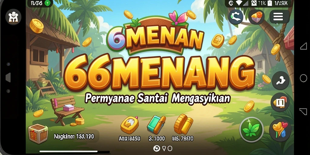Tampilan gameplay 66MENANG yang penuh warna dan menarik.