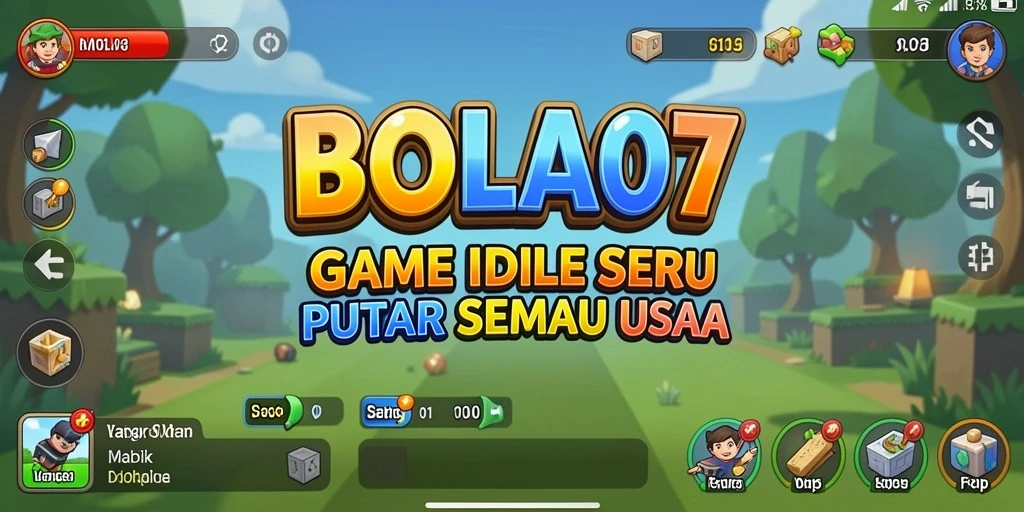 Tampilan gameplay seru di BOLA07 dengan manajemen tim yang sederhana.