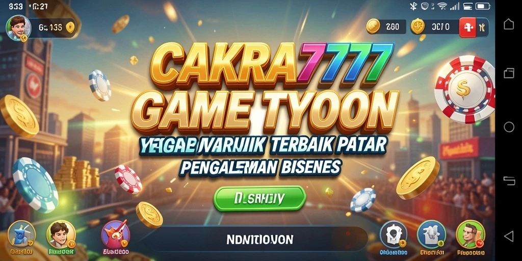 Tangkapan layar utama CAKRA777 yang menunjukkan gameplay Tycoon yang seru dan menarik.