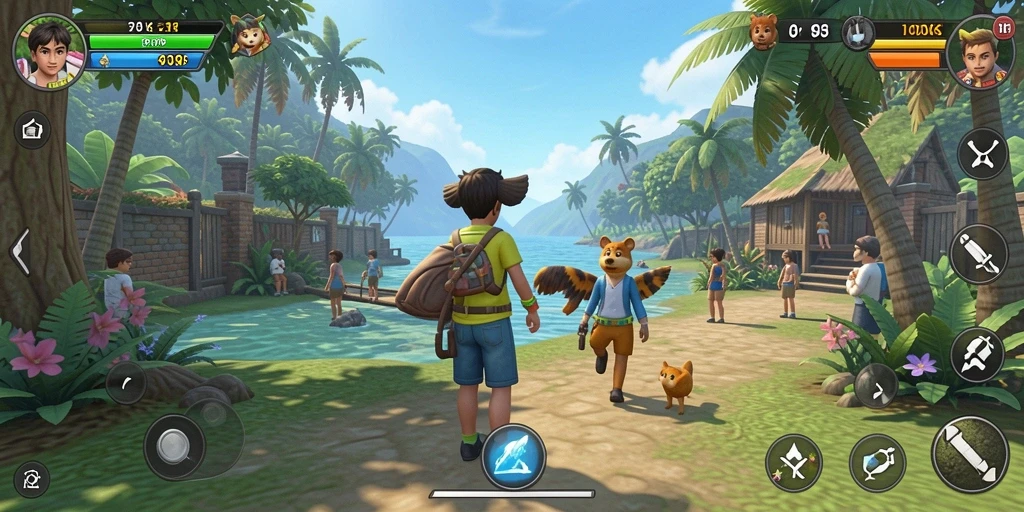 Screenshot gameplay DKK yang menunjukkan keseruan bermain.