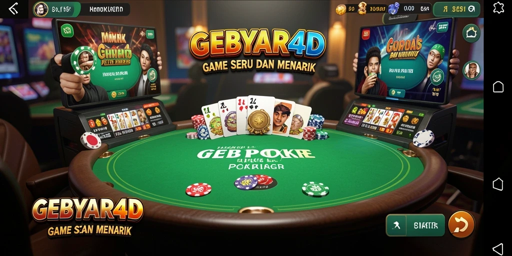 Tampilan gameplay menarik dan interaktif dari GEBYAR4D.