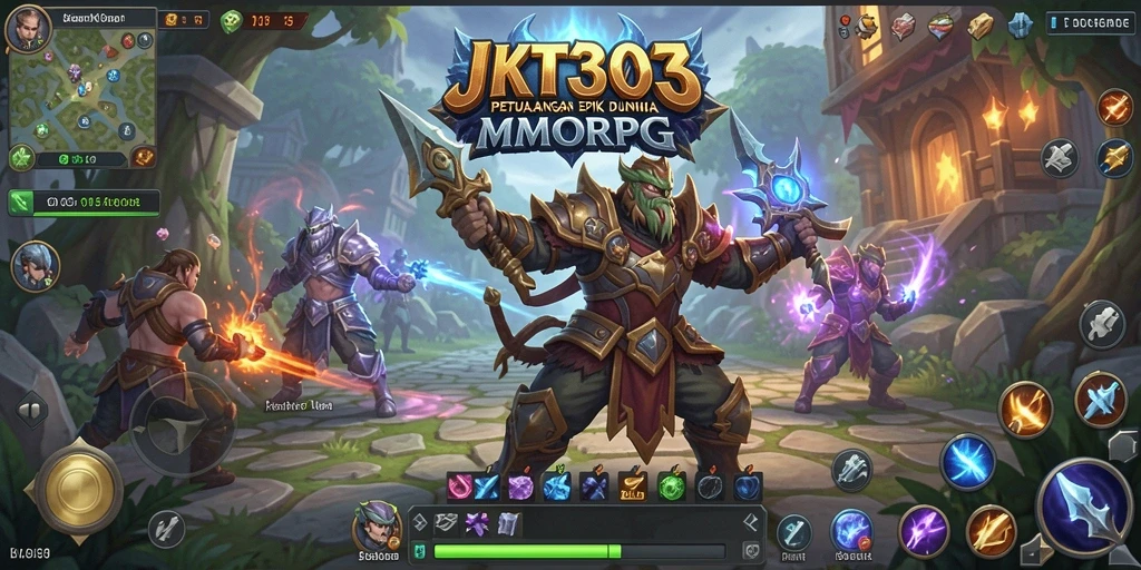 Tampilan gameplay menakjubkan dari JKT303 di dunia MMORPG.