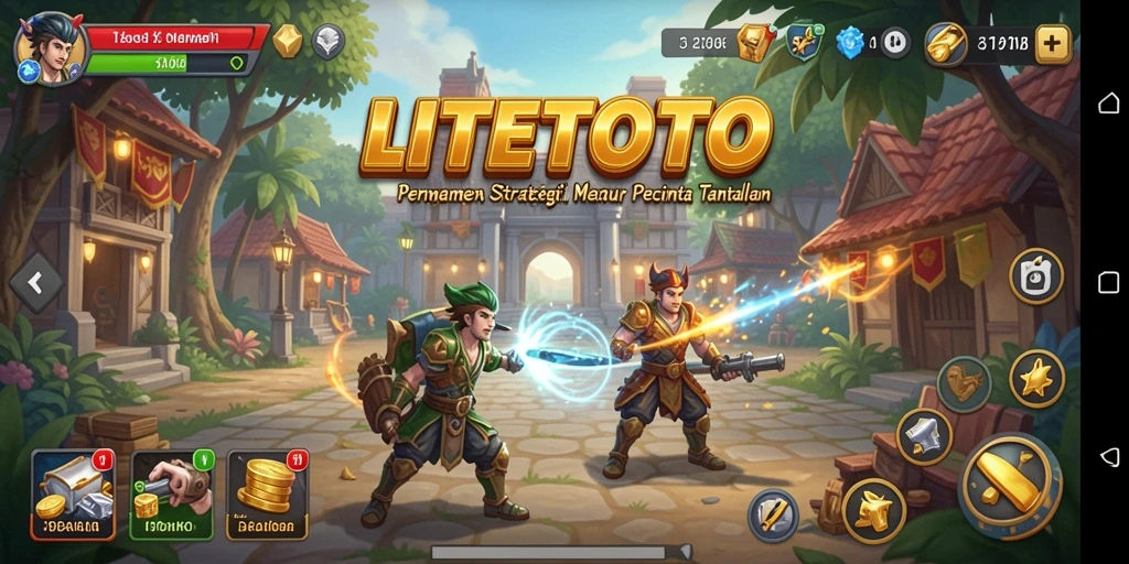 Screenshot utama menampilkan gameplay menarik dari LITETOTO.