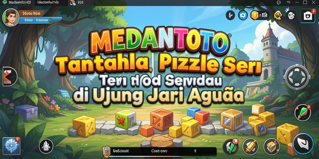 Tampilan gameplay MEDANTOTO dengan tantangan puzzle yang menarik.