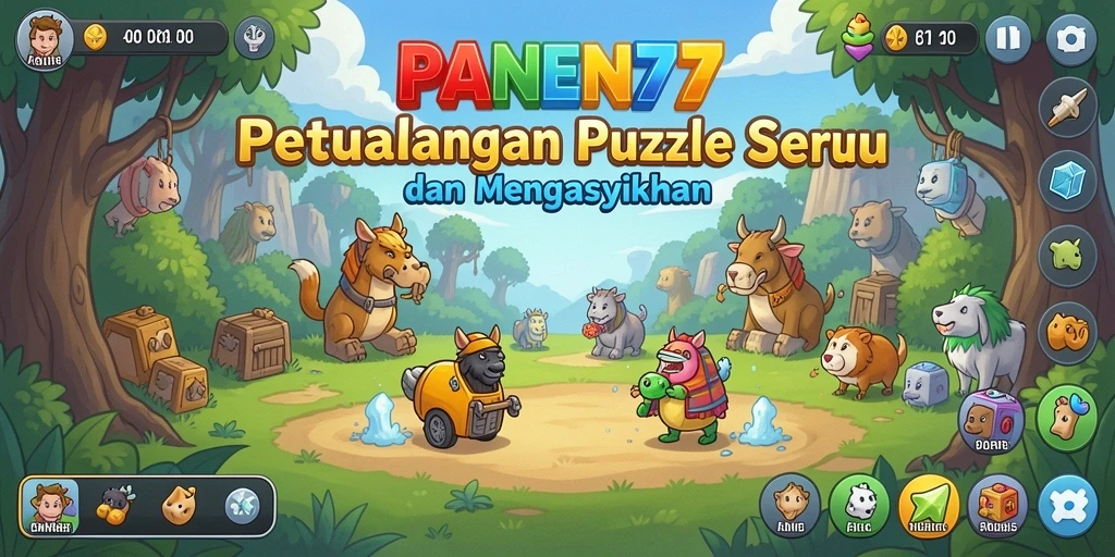 Tampilan menawan dari gameplay seru PANEN77 dengan berbagai puzzle.