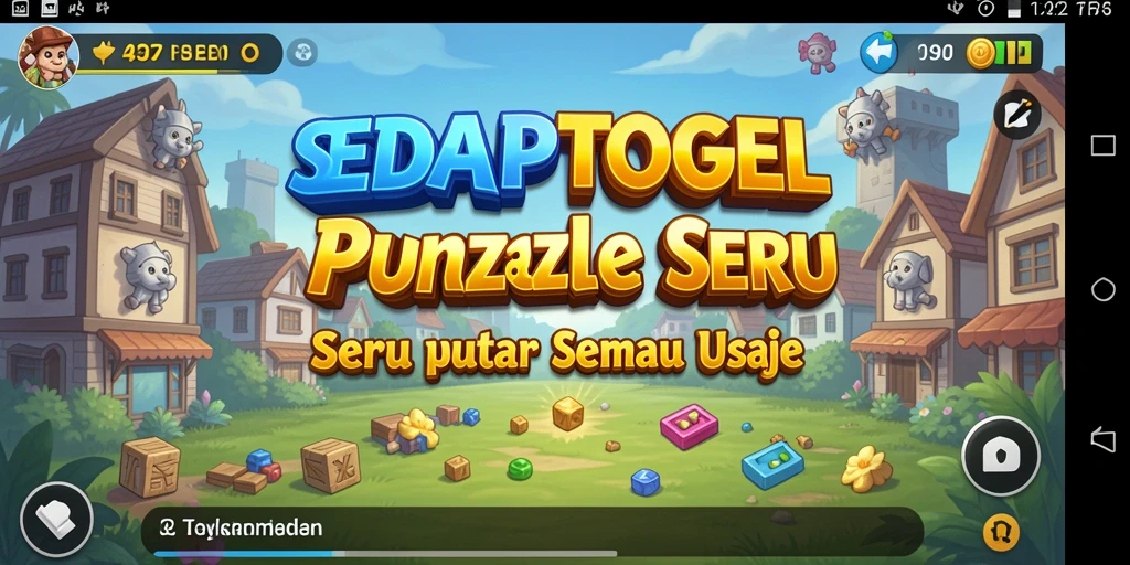 Tampilan gameplay menarik dari game Puzzle SEDAPTOGEL.